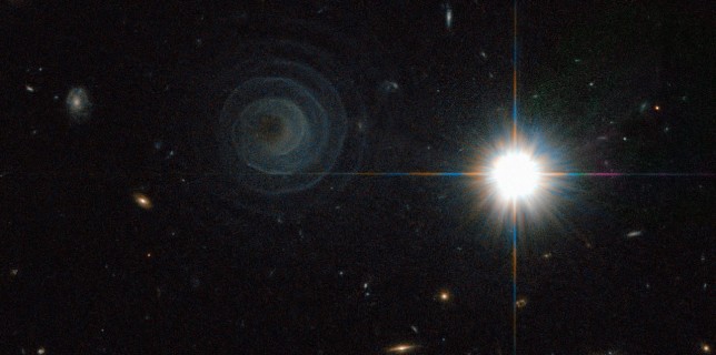 Celestial spiral of a pre-planetary nebula in the constellation of Pegasus (NASA/ESA Hubble)